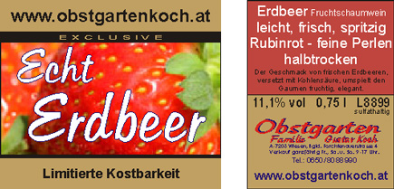 Erdbeersekt