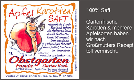 Apfelsaft Karotten