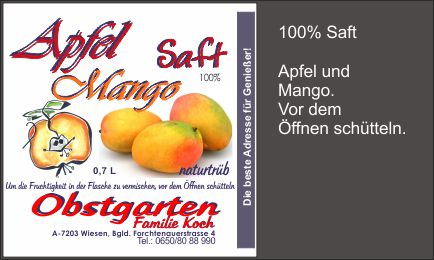 Apfel Mango