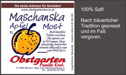 Apfel Maschanska Most