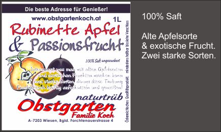 Apfel Passionsfrucht
