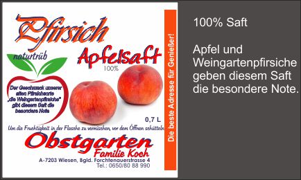 Apfel Pfirsich