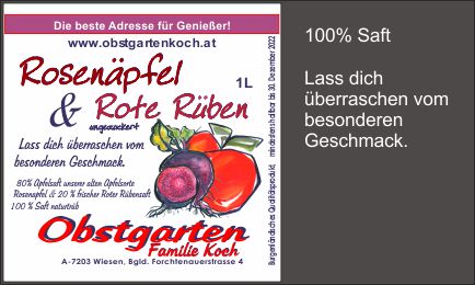 Apfel Rote Rübe